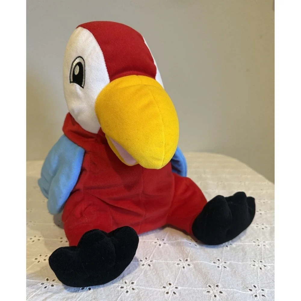 VeggieTales Pirates Who Don't Do Anything Parrot Puppet Plush Toy‎ VBS Rare 11'